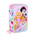 Estojo Triplo - 43 Peças / Princesas - DISNEY