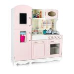 Cozinha Infantil - Madeira / Rosa - PROPREMIUM