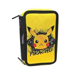 Estojo Triplo - 39 Acessórios / Pikachu - POKEMON